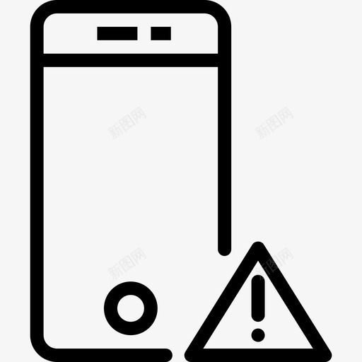 智能手机小工具2线性图标svg_新图网 https://ixintu.com 小工具2 智能手机 线性
