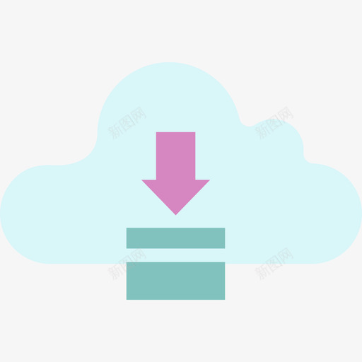云计算多媒体云计算元素图标svg_新图网 https://ixintu.com 云计算 云计算元素 多媒体