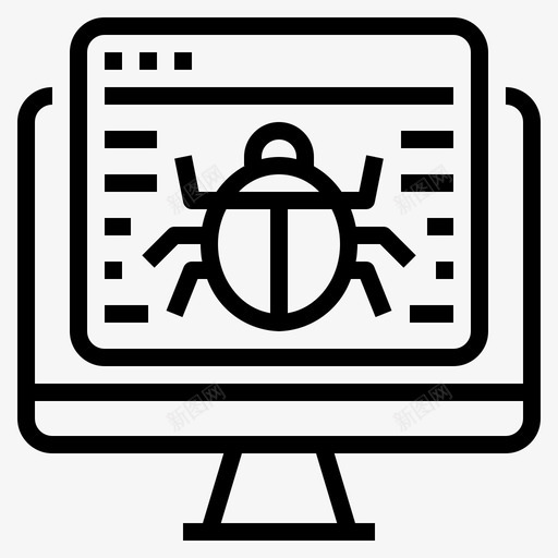 bug开发编程图标svg_新图网 https://ixintu.com bug web开发 开发 编程 软件