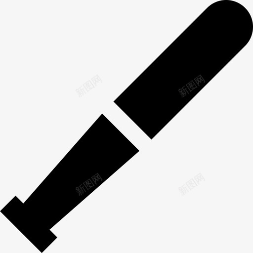 球棒坚固的棒球队填充物图标svg_新图网 https://ixintu.com 坚固的棒球队 填充物 球棒