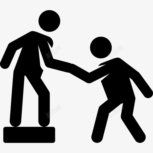 帮助团队组织人类象形图填充图标svg_新图网 https://ixintu.com 团队组织人类象形图 填充 帮助
