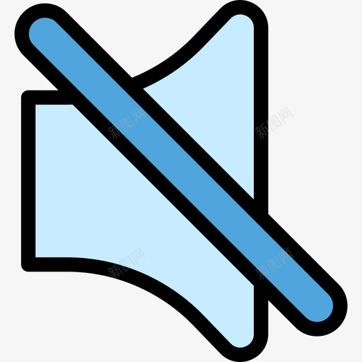 静音网页导航颜色线型颜色图标svg_新图网 https://ixintu.com 线型颜色 网页导航颜色 静音