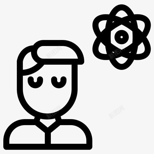 学生课程教育图标svg_新图网 https://ixintu.com 学生 教师 教育 物理 课程