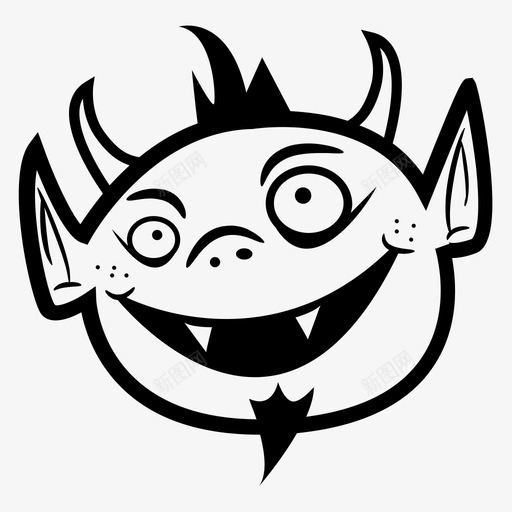 魔鬼男孩卡通快乐图标svg_新图网 https://ixintu.com 卡通 快乐 魔鬼男孩