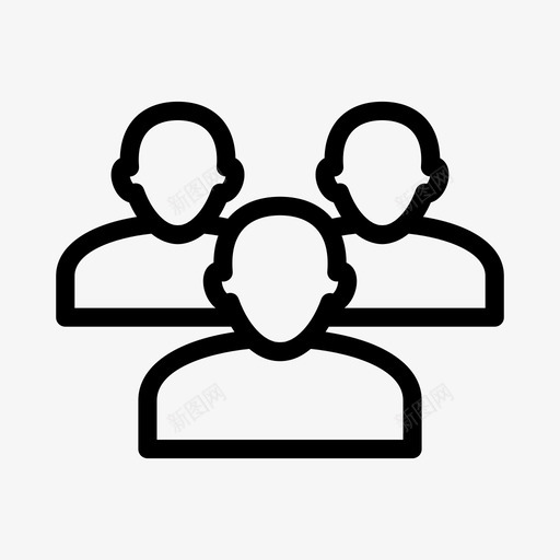 团队员工管理层图标svg_新图网 https://ixintu.com 人员 员工 团队 基本路线 管理层