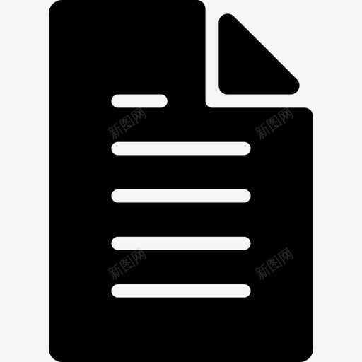 文件商务和办公室10已填写图标svg_新图网 https://ixintu.com 商务和办公室10 已填写 文件