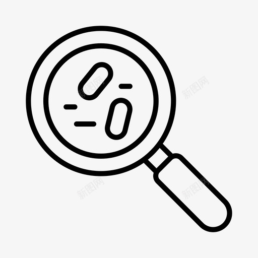 放大镜突破发现图标svg_新图网 https://ixintu.com 创新 发明 发现 放大镜 突破