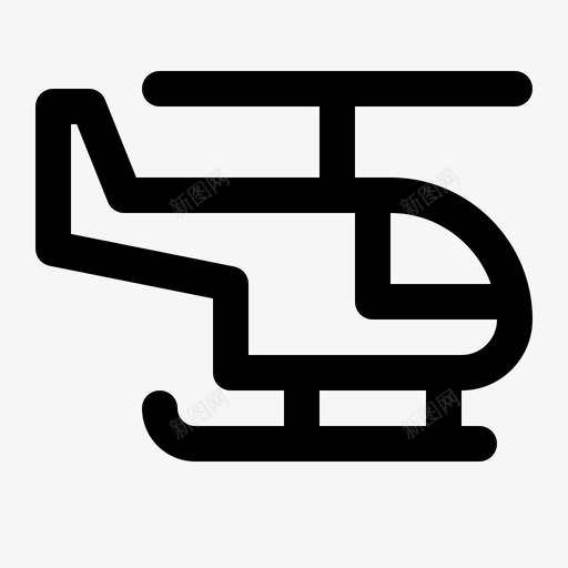 直升机陆军军用图标svg_新图网 https://ixintu.com 军用 直升机 运输 运输线路图标集 陆军