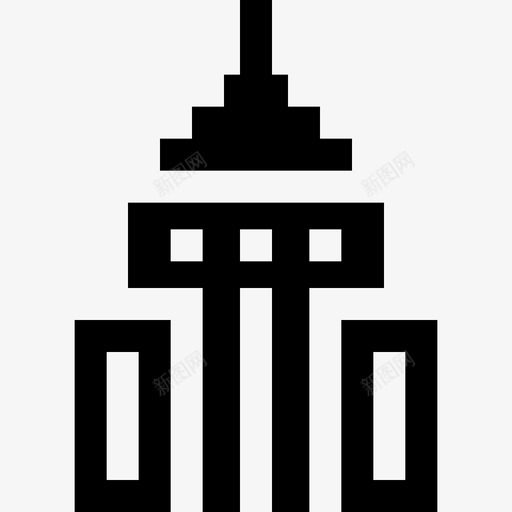 帝国大厦地标性建筑8座人满为患图标svg_新图网 https://ixintu.com 人满为患 地标性建筑8座 帝国大厦