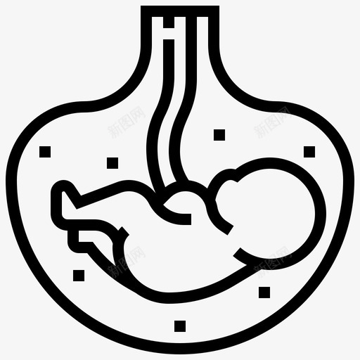 产科婴儿检查图标svg_新图网 https://ixintu.com 产科 医疗 医疗线 婴儿 新生儿 检查