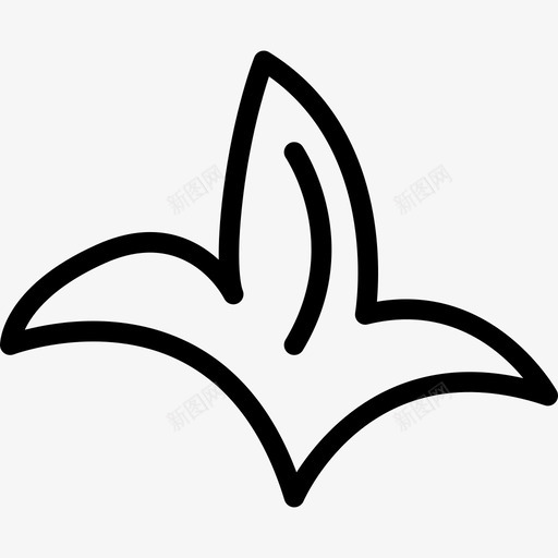 叶自然3线状图标svg_新图网 https://ixintu.com 叶 线状 自然3