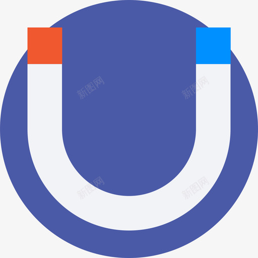 磁铁教育113扁平图标svg_新图网 https://ixintu.com 扁平 教育113 磁铁