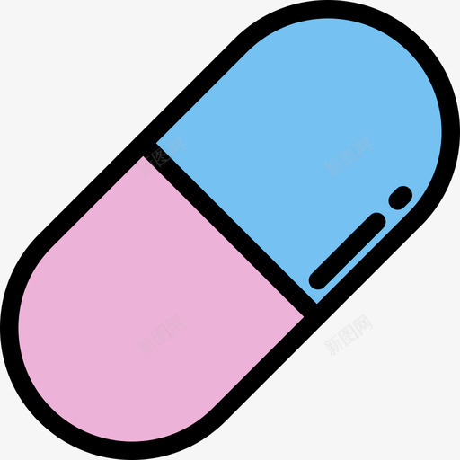 药片睡眠时间颜色线性颜色图标svg_新图网 https://ixintu.com 睡眠时间颜色 线性颜色 药片