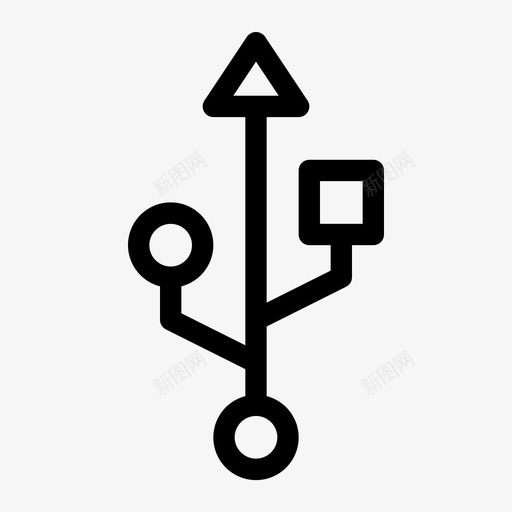 usb连接插头图标svg_新图网 https://ixintu.com 17072018 usb usb驱动器 传输数据 插头 连接