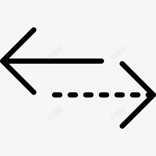 水平箭头箭头集线性图标svg_新图网 https://ixintu.com 水平箭头 箭头集 线性