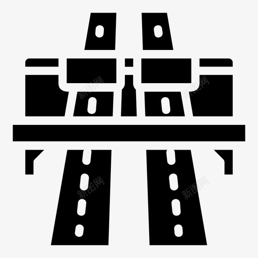 公路建筑与城市道路图标svg_新图网 https://ixintu.com 交通 公路 建筑与城市 道路
