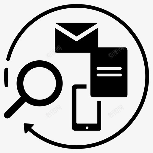跟进活动营销图标svg_新图网 https://ixintu.com 企业家高风险高回报 活动 研究 社交媒体 营销 跟进