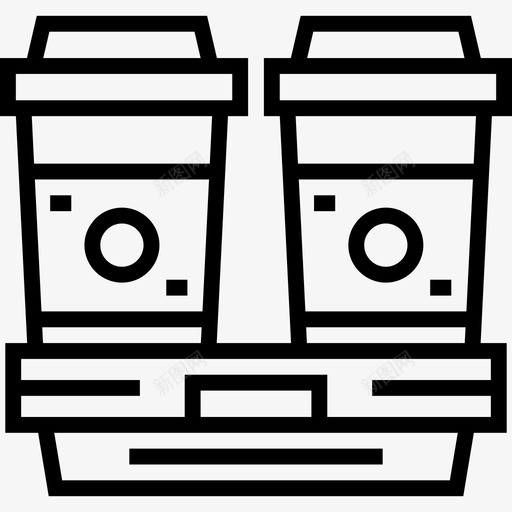 咖啡杯咖啡店12直线型图标svg_新图网 https://ixintu.com 咖啡店12 咖啡杯 直线型