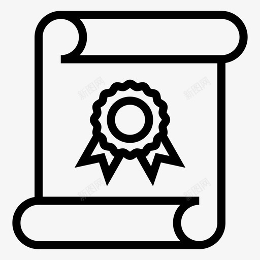 学位证书文凭图标svg_新图网 https://ixintu.com 学位 学校2 文凭 证书