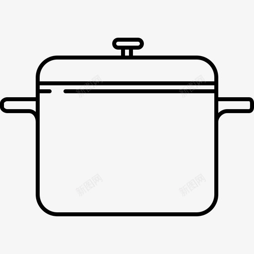 锅食品和饮料8128px线图标svg_新图网 https://ixintu.com 128px线 锅 食品和饮料8