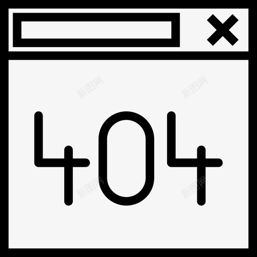 错误页用户界面集线性图标svg_新图网 https://ixintu.com 用户界面集 线性 错误页