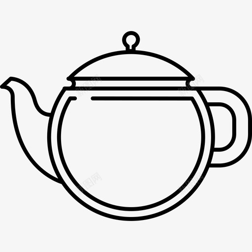 水壶食品和饮料8128px线图标svg_新图网 https://ixintu.com 128px线 水壶 食品和饮料8