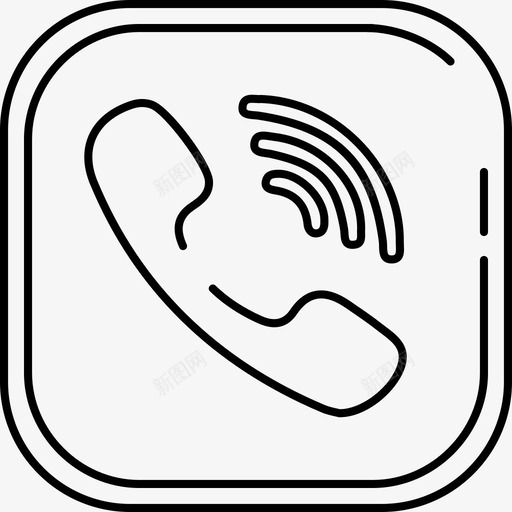 Viber社交媒体10128px线路图标svg_新图网 https://ixintu.com 128px线路 Viber 社交媒体10