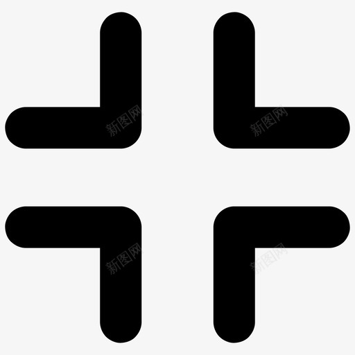退出全屏折叠显示图标svg_新图网 https://ixintu.com 基本图标所有大小 折叠 显示 最小化 缩放 退出全屏