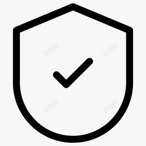 盾牌技术图标集合线性svg_新图网 https://ixintu.com 技术图标集合 盾牌 线性