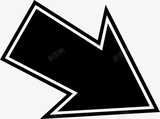 方向箭头标志指针图标svg_新图网 https://ixintu.com 交通 交通标志 指针 方向 箭头标志