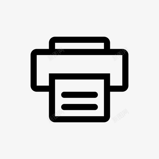打印文件纸张图标svg_新图网 https://ixintu.com 保存 打印 打印机 文件 电子商务仪表板 纸张