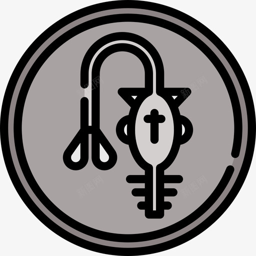 银行业非洲硬币3线性颜色图标svg_新图网 https://ixintu.com 线性颜色 银行业 非洲硬币3