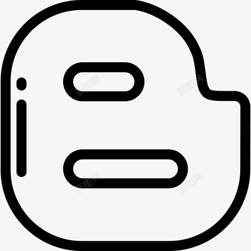 Blogger社交媒体8直系图标svg_新图网 https://ixintu.com Blogger 直系 社交媒体8