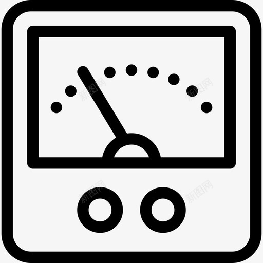 电压表结构12线性图标svg_新图网 https://ixintu.com 电压表 线性 结构12