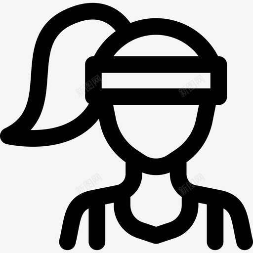 运动员学校运动系列直线型图标svg_新图网 https://ixintu.com 学校运动系列 直线型 运动员