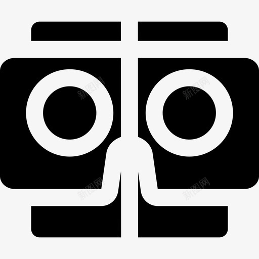 立体镜虚拟现实6填充图标svg_新图网 https://ixintu.com 填充 立体镜 虚拟现实6