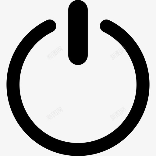 电源关开图标svg_新图网 https://ixintu.com 关 开 电源 转 通电