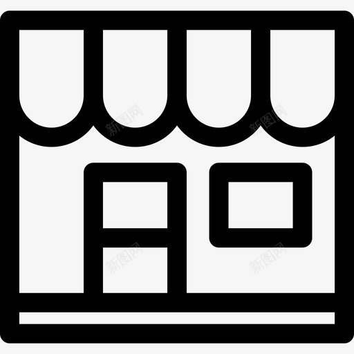 商店食品初创企业和新业务概述图标svg_新图网 https://ixintu.com 初创企业和新业务概述 商店 食品