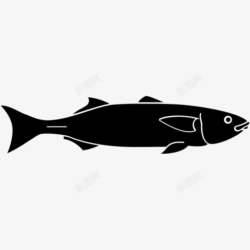 鲻鱼鱼海洋图标svg_新图网 https://ixintu.com 水生生物 海洋 礁石 鱼 鲻鱼