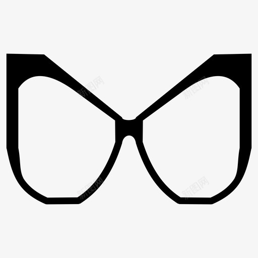 眼镜时尚复古图标svg_新图网 https://ixintu.com 复古 太阳镜 时尚 眼镜