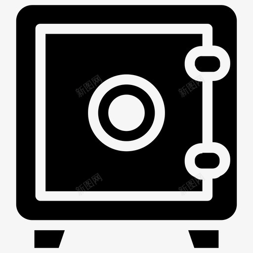 储物柜银行储物柜数字保险柜图标svg_新图网 https://ixintu.com 储物柜 安全储物柜 数字保险柜 购物和商业字形矢量图标 银行储物柜