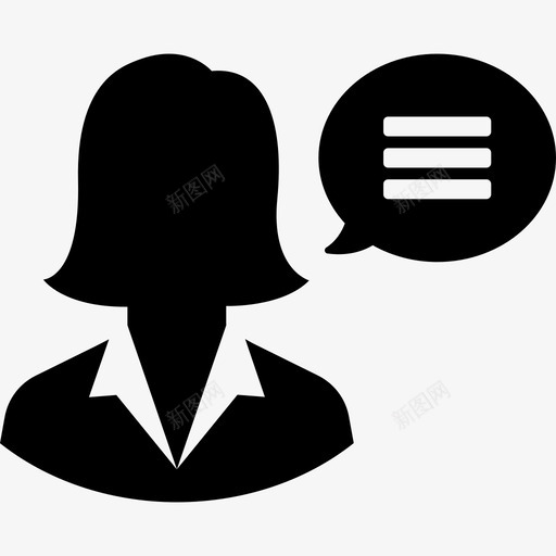 女商人商务人士2可靠图标svg_新图网 https://ixintu.com 可靠 商务人士2 女商人