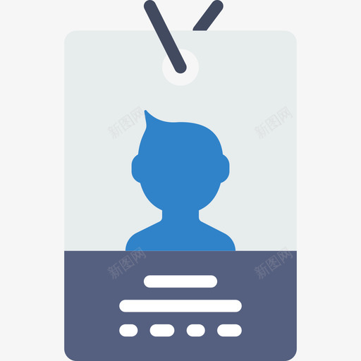 身份证必备系列扁平图标svg_新图网 https://ixintu.com 必备系列 扁平 身份证