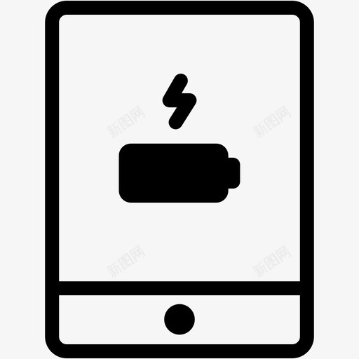 电池充电设备显示屏图标svg_新图网 https://ixintu.com ipad 平板电脑 平板电脑vol1 技术 显示屏 电池充电 设备