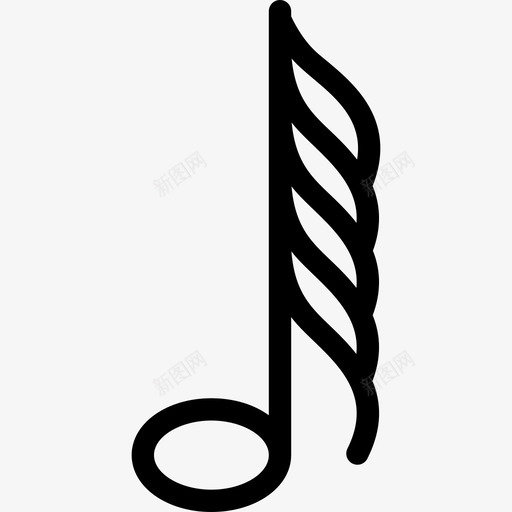 六十四音符音乐符号其他图标svg_新图网 https://ixintu.com 六十四音符 其他 音乐符号