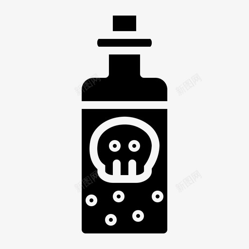 毒物解剖危险图标svg_新图网 https://ixintu.com 危险 死亡 毒物 药物固体 解剖