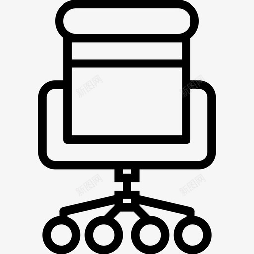 办公椅办公室12直线型图标svg_新图网 https://ixintu.com 办公室12 办公椅 直线型