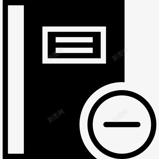 笔记本互动集2填充图标svg_新图网 https://ixintu.com 互动集2 填充 笔记本