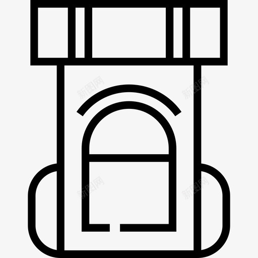 背包野营7线性图标svg_新图网 https://ixintu.com 线性 背包 野营7