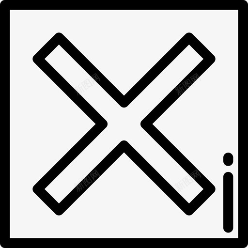 取消评级和验证系统2线性图标svg_新图网 https://ixintu.com 取消 线性 评级和验证系统2